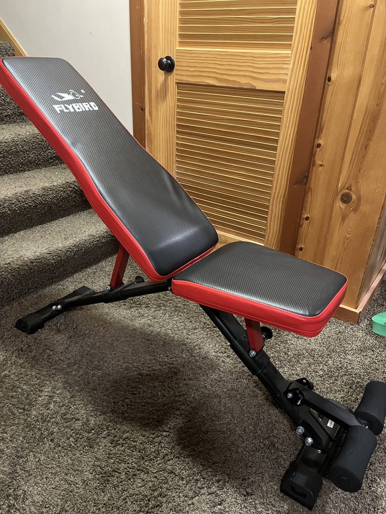 An affordable, adjustable bench, allowing for a variety of exercises. An excellent addition to a home gym.