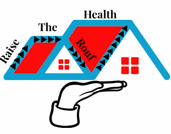 A hand pushing up the roof on one's potential