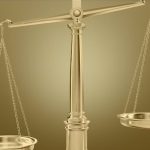 An uneven beam balance scale