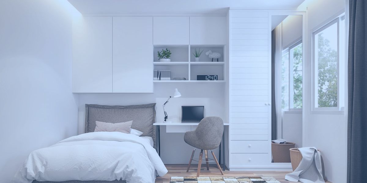 a clean and organized room