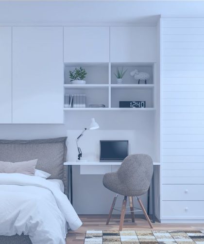 a clean and organized room