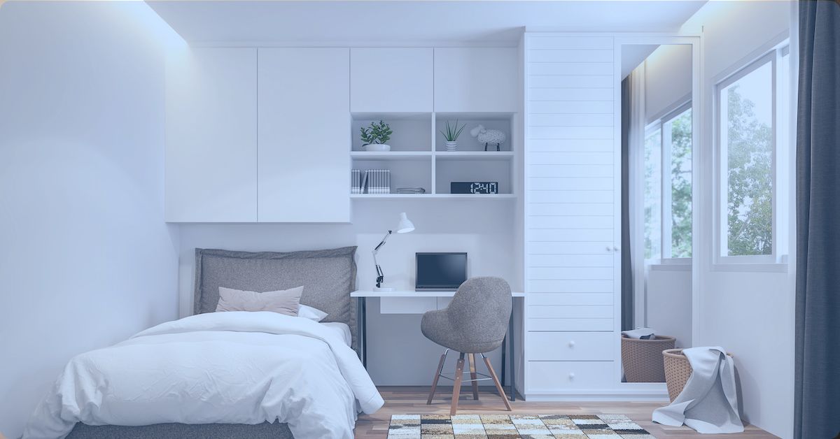 a clean and organized room